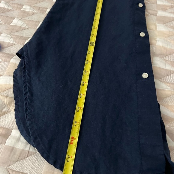 J. Crew beachware linen cotton blend beach shirt dress size XXS - Picture 11 of 15